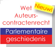 Parlementaire geschiedenis Wet Auteurscontractenrecht